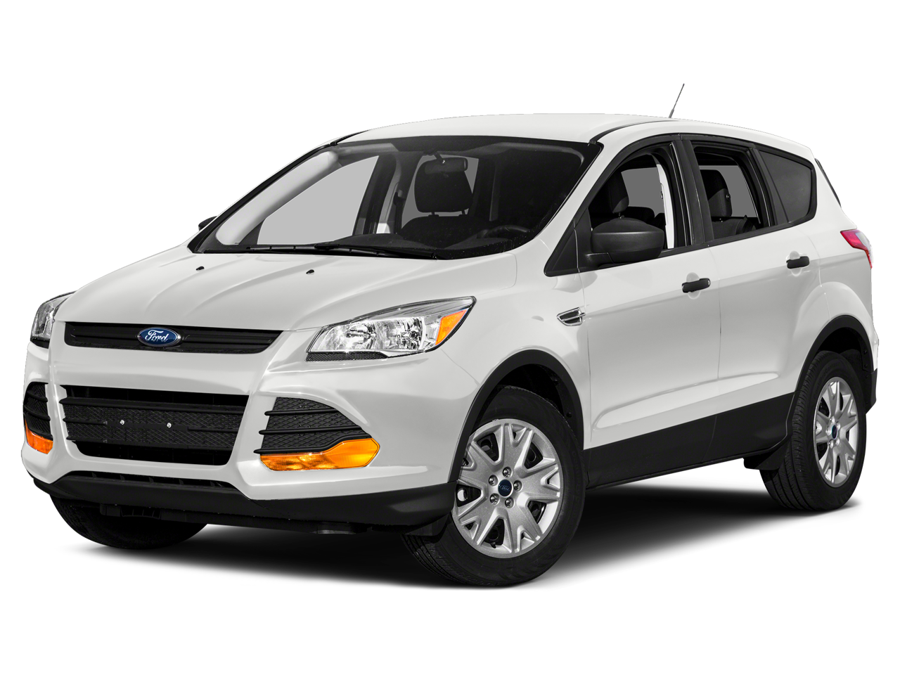 2015 Ford Escape SE in White Platinum Metallic Tri-Coat — front three-quarter view