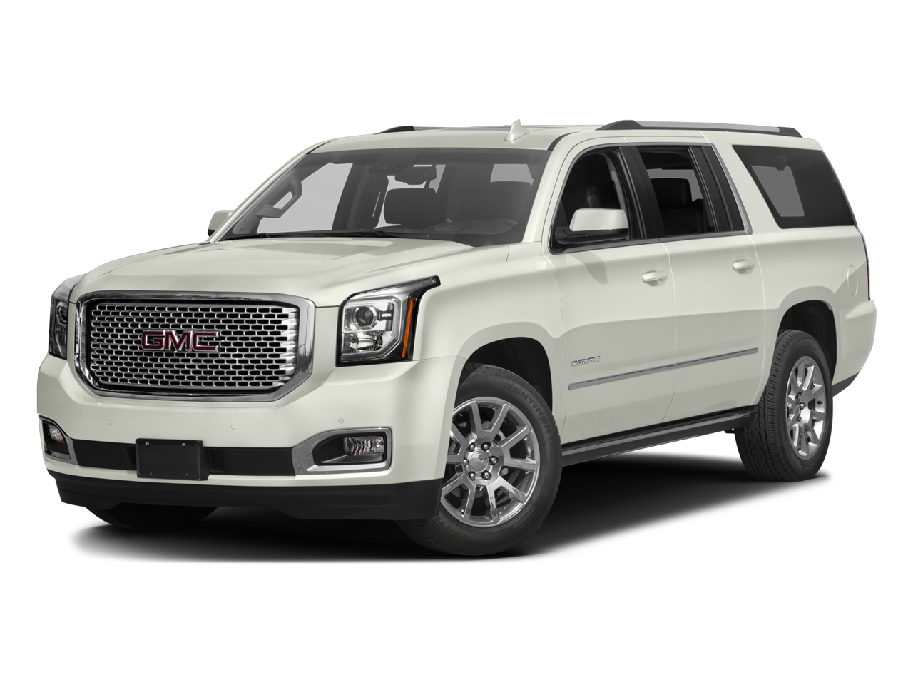 2016 GMC Yukon XL Denali in White Frost Tricoat — front three-quarter view