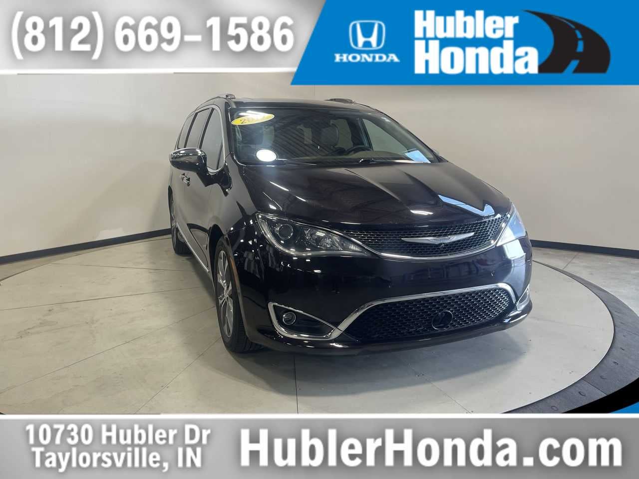 2017 Chrysler Pacifica Limited in Dark Cordovan Pearlcoat — front three-quarter view