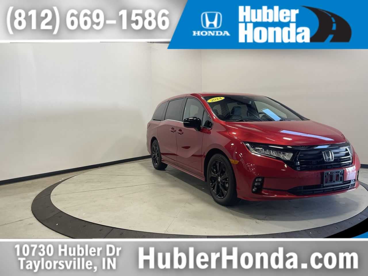 2024 Honda Odyssey Sport in Radiant Red Metallic II — front three-quarter view