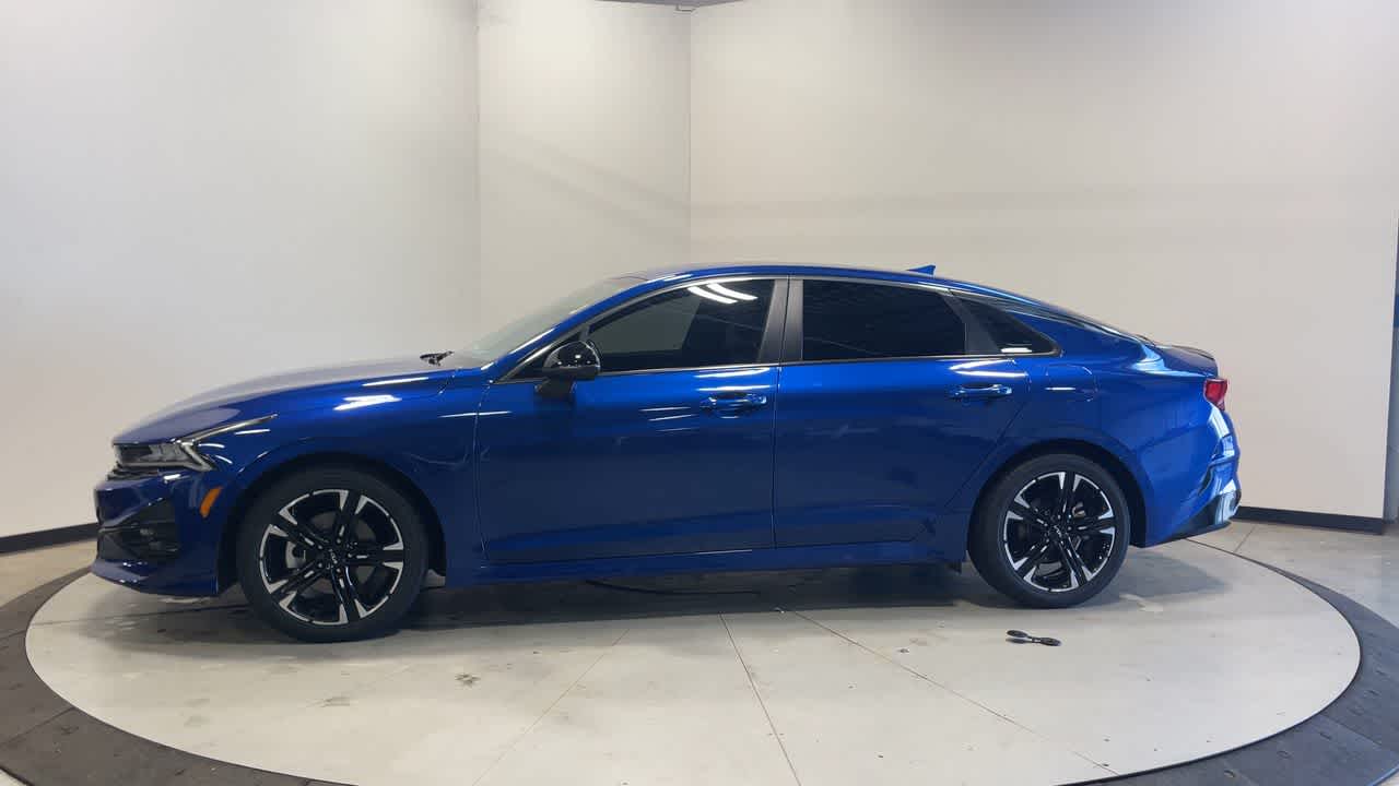 2022 Kia K5 — rear three-quarter view