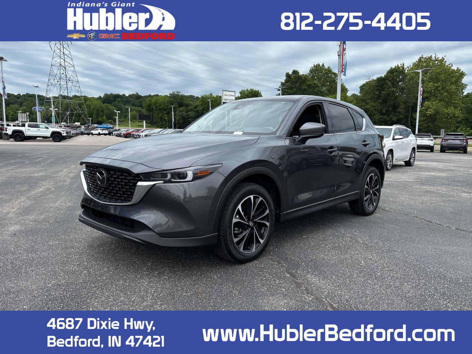 2023 Mazda Mazda CX-5 2.5 S Premium Plus Package in Gray — front three-quarter view