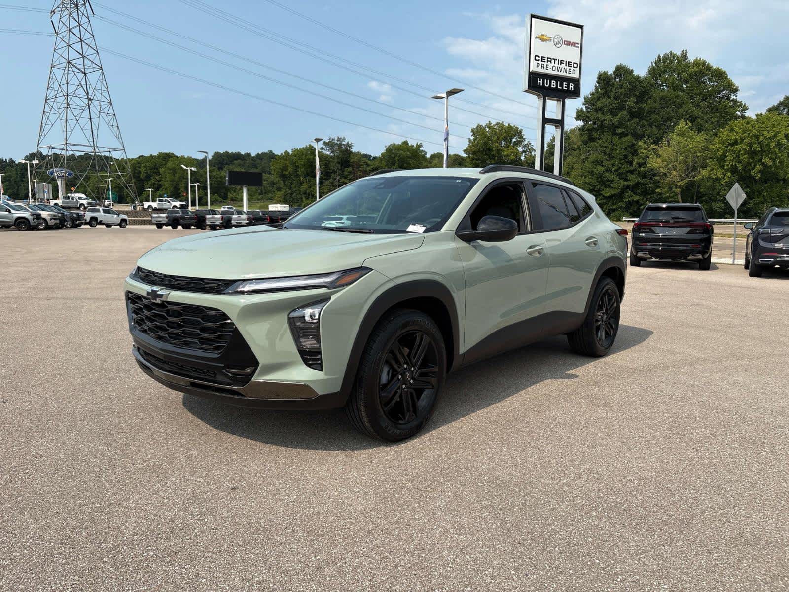 2026 Chevrolet Trax ACTIV in Cacti Green — front three-quarter view