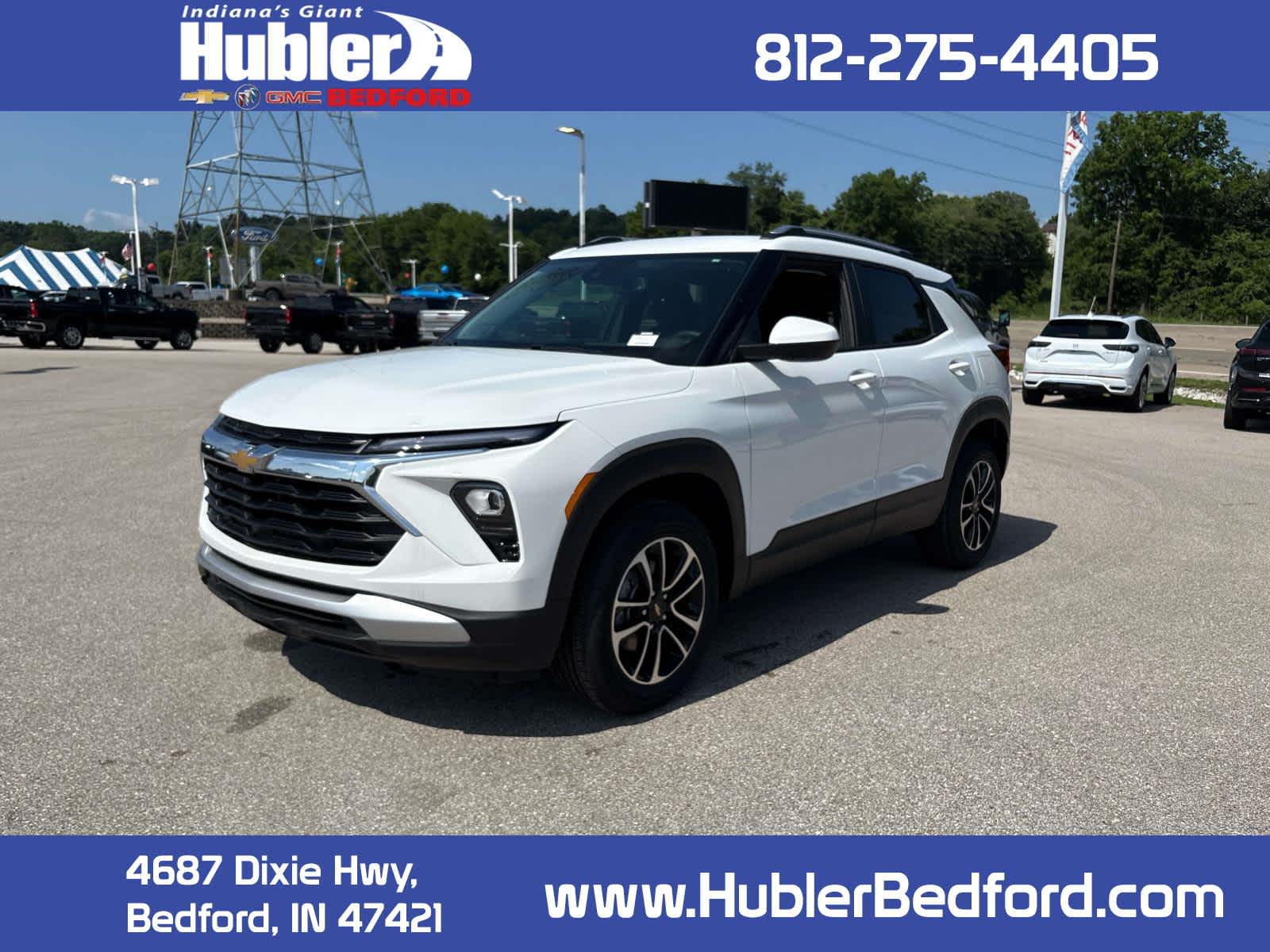 2026 Chevrolet Trailblazer LT in Summit White — front three-quarter view