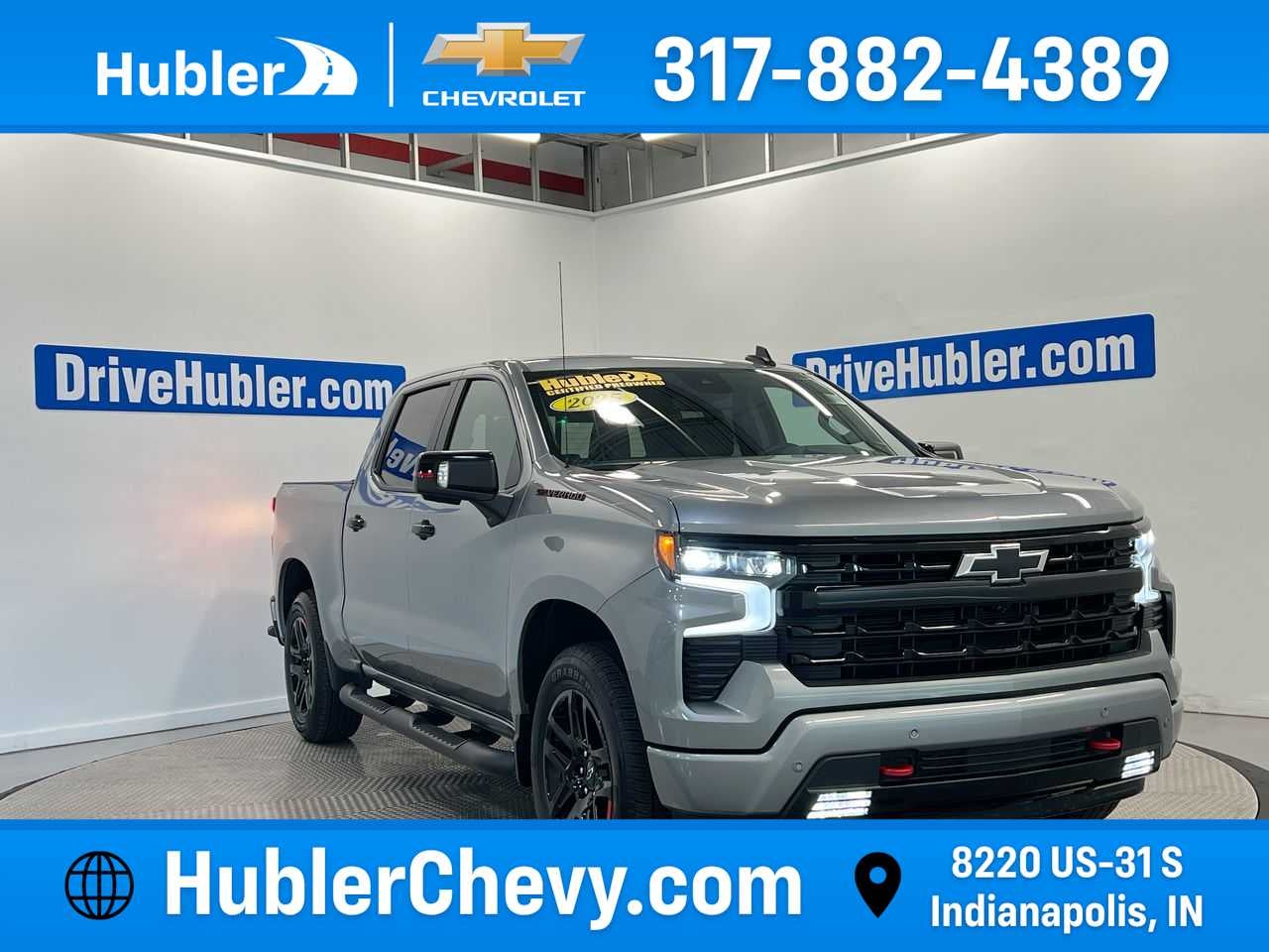 2025 Chevrolet Silverado 1500 RST in Sterling Gray Metallic — front three-quarter view