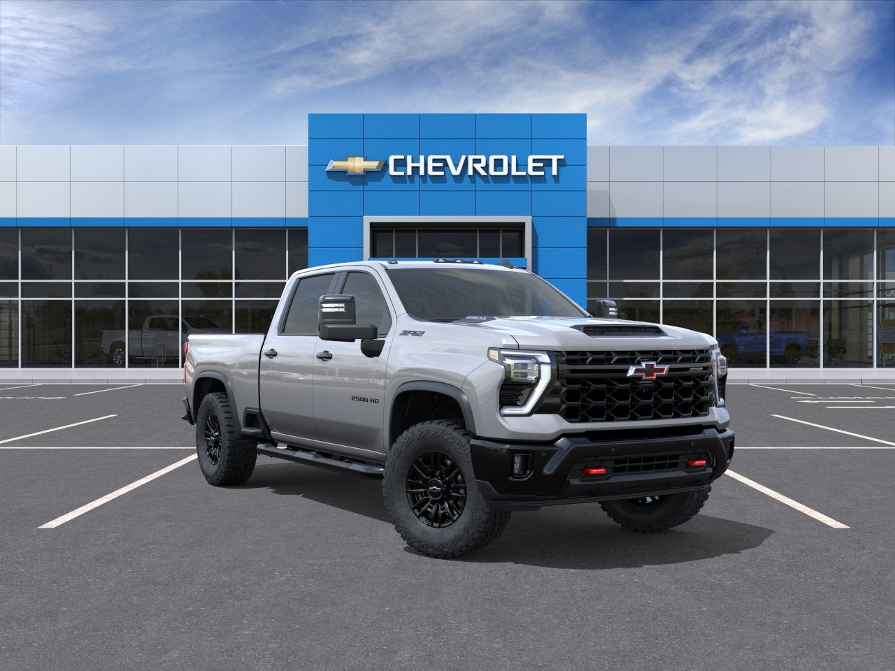 2026 Chevrolet Silverado 2500 HD ZR2 in Sterling Gray Metallic — front three-quarter view