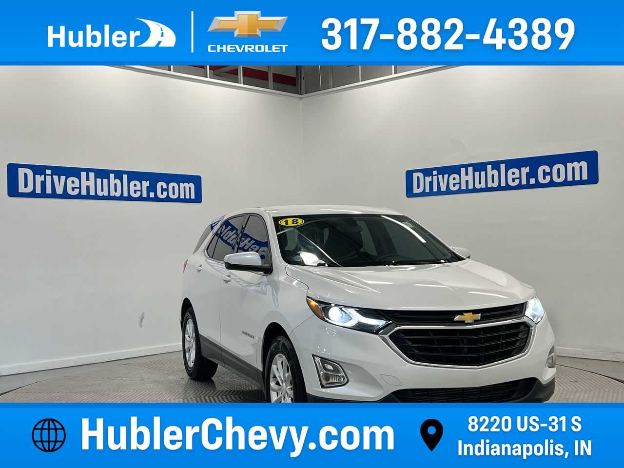 2018 Chevrolet Equinox LT in Iridescent Pearl Tricoat — front three-quarter view