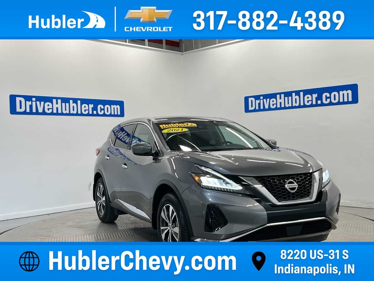 2021 Nissan Murano S in Gray — front three-quarter view