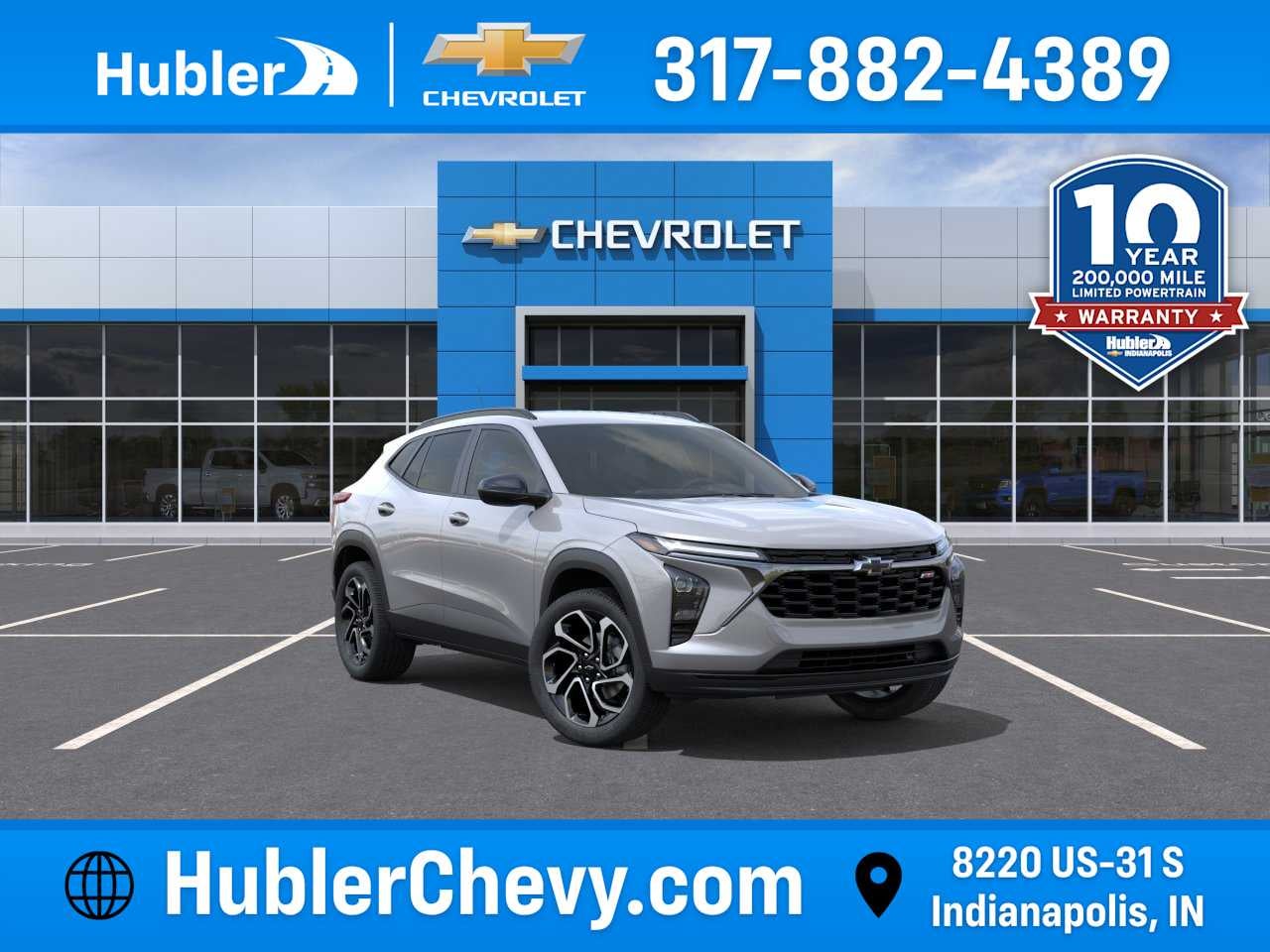 2026 Chevrolet Trax 2RS in Sterling Gray Metallic — front three-quarter view