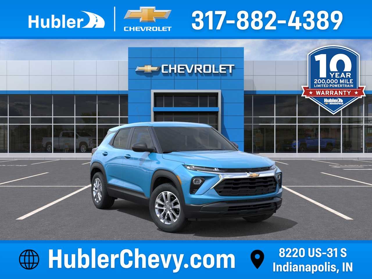 2026 Chevrolet Trailblazer LS in Marina Blue Metallic — front three-quarter view