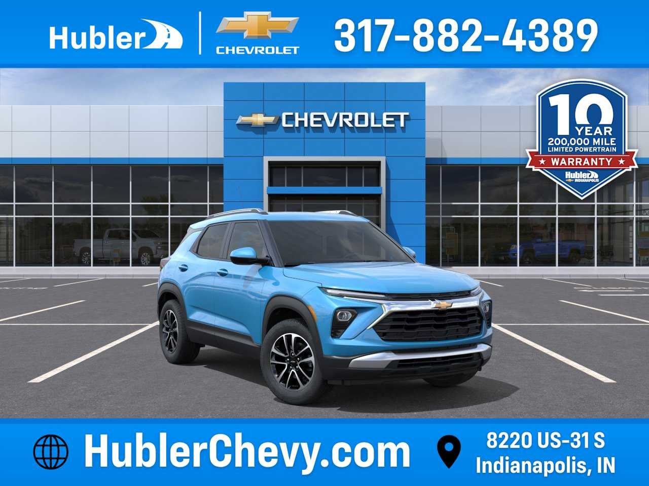2026 Chevrolet Trailblazer LT in Marina Blue Metallic — front three-quarter view