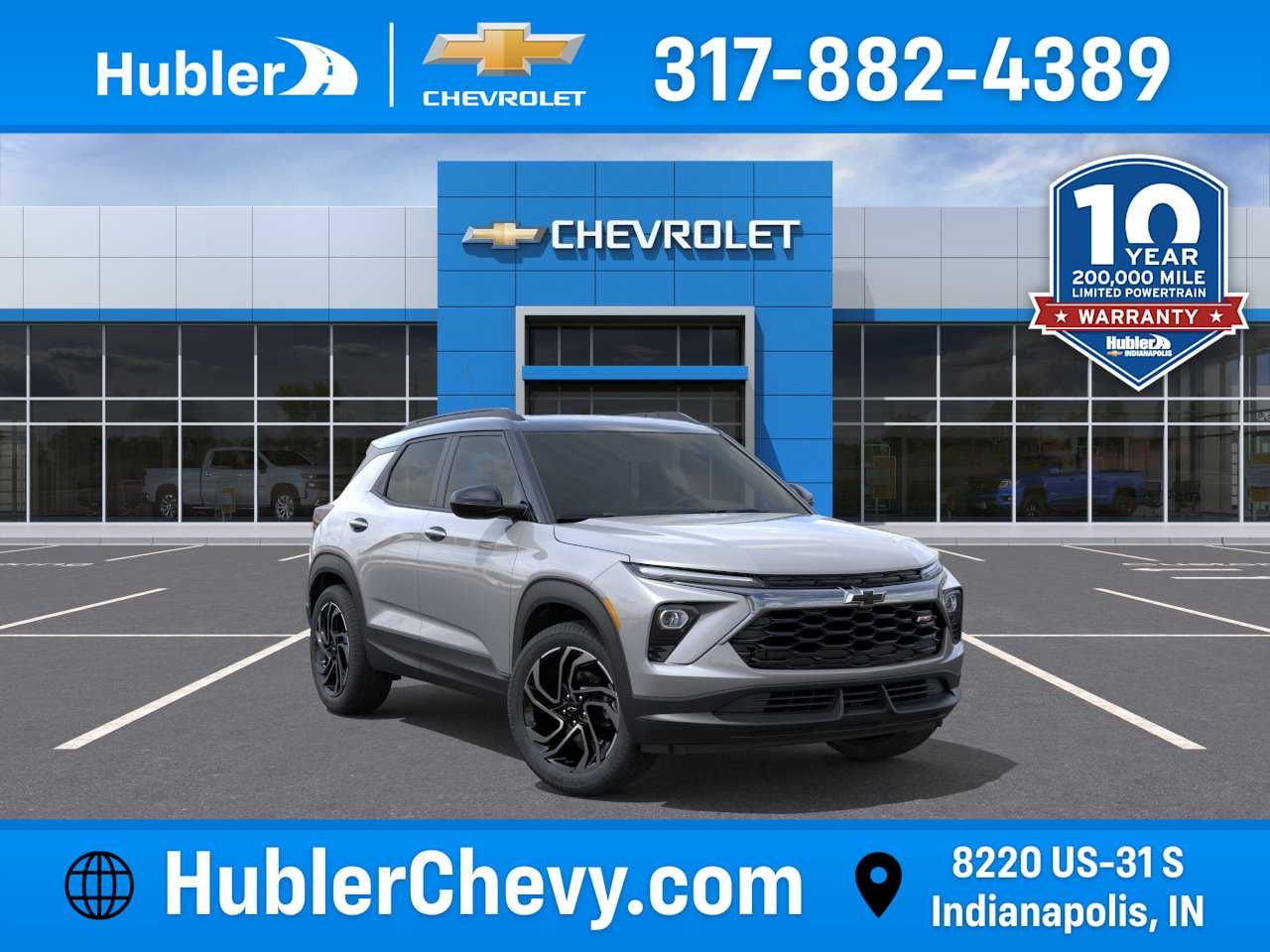 2026 Chevrolet Trailblazer RS in Sterling Gray Metallic — front three-quarter view