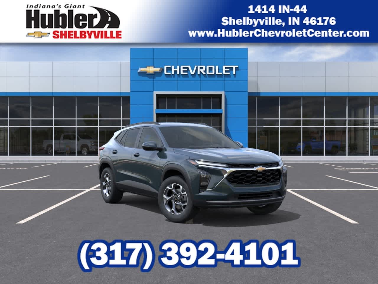 2026 Chevrolet Trax LT in Cypress Gray — front three-quarter view