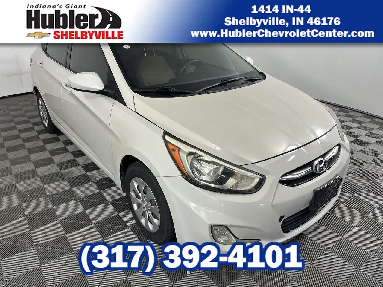 2016 Hyundai Accent SE in Silver Sky Metallic — front three-quarter view