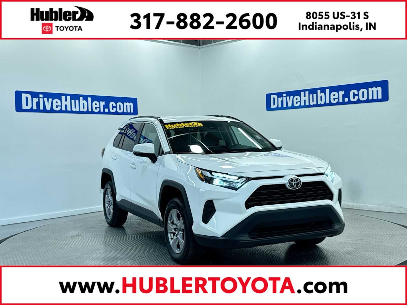 2025 Toyota RAV4 XLE in Ice Cap — front three-quarter view