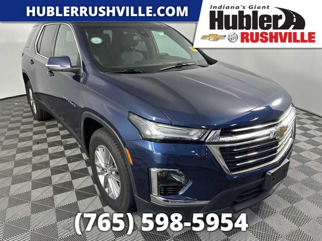 2023 Chevrolet Traverse LT Cloth in Northsky Blue Metallic — front three-quarter view