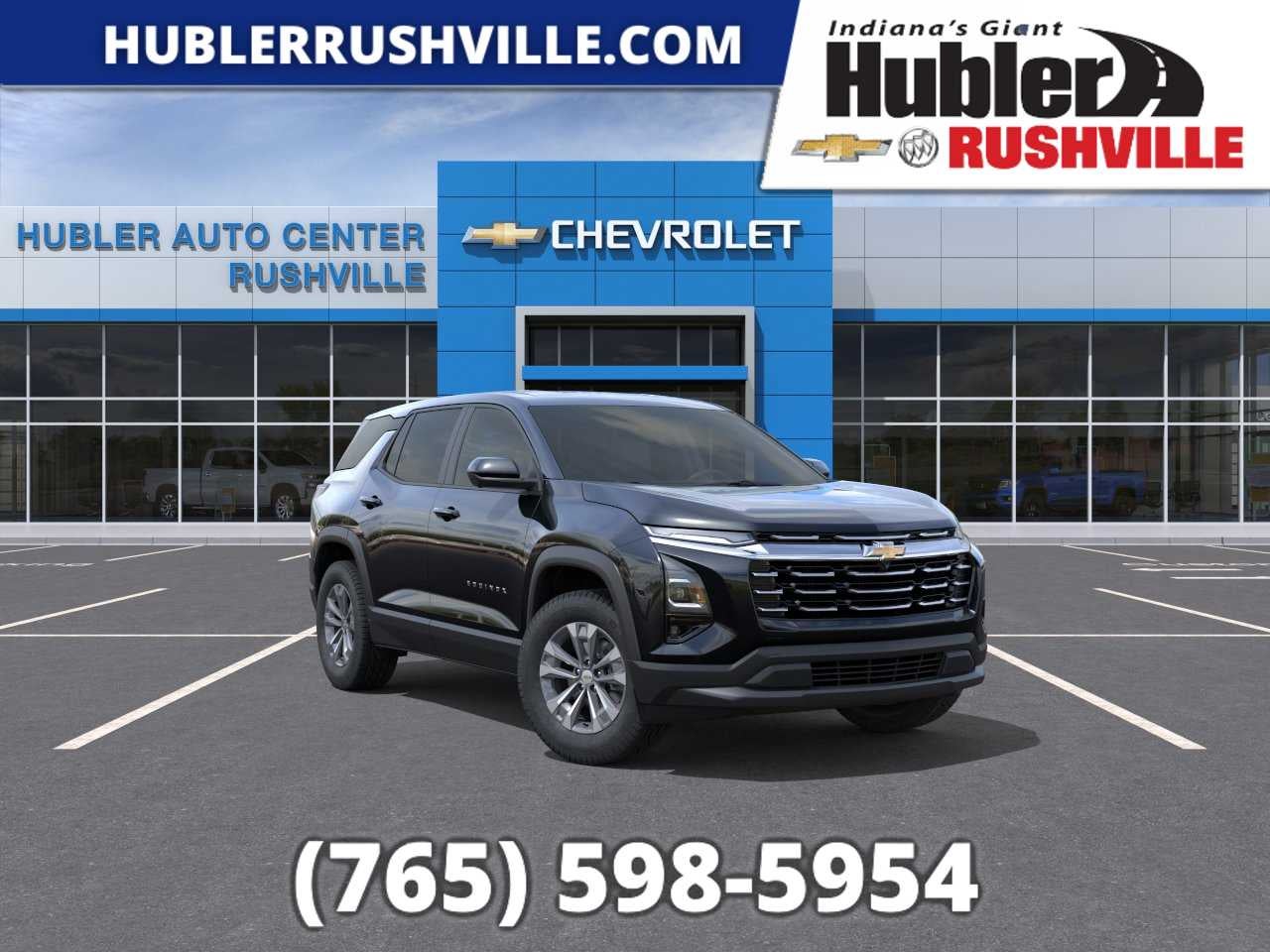 2026 Chevrolet Equinox LT in Mosaic Black Metallic — front three-quarter view