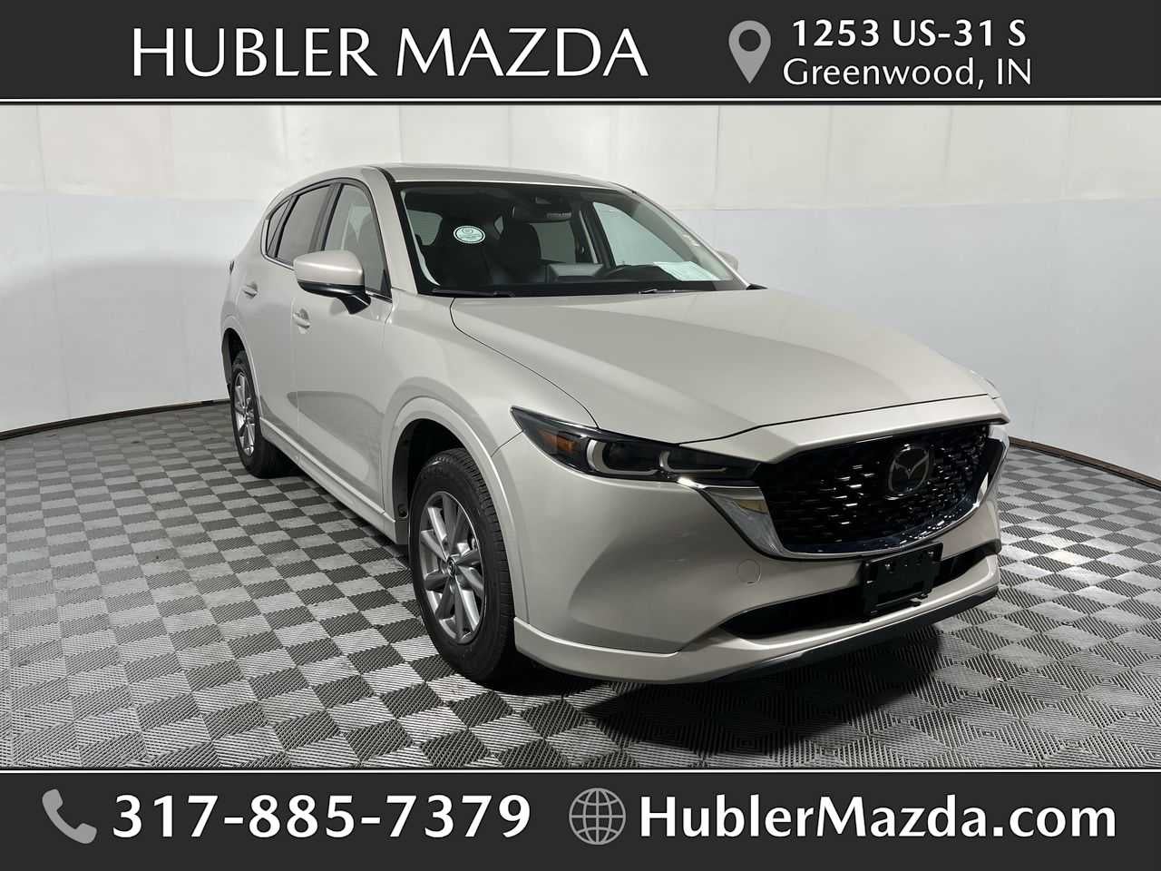 2025 Mazda Mazda CX-5 2.5 S Preferred Package in Platinum Quartz Metallic — front three-quarter view