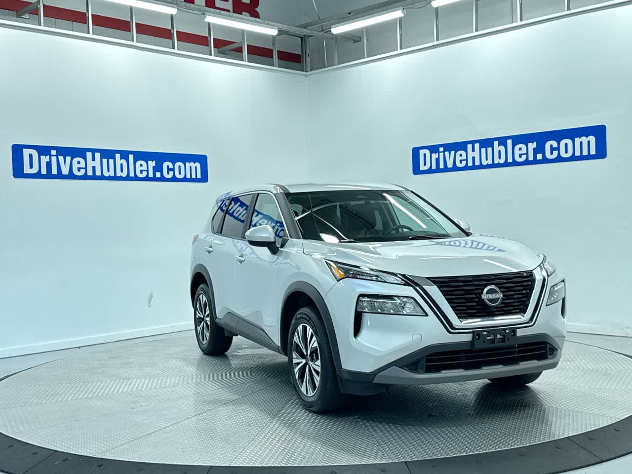 2023 Nissan Rogue SV in Brilliant Silver Metallic — front three-quarter view