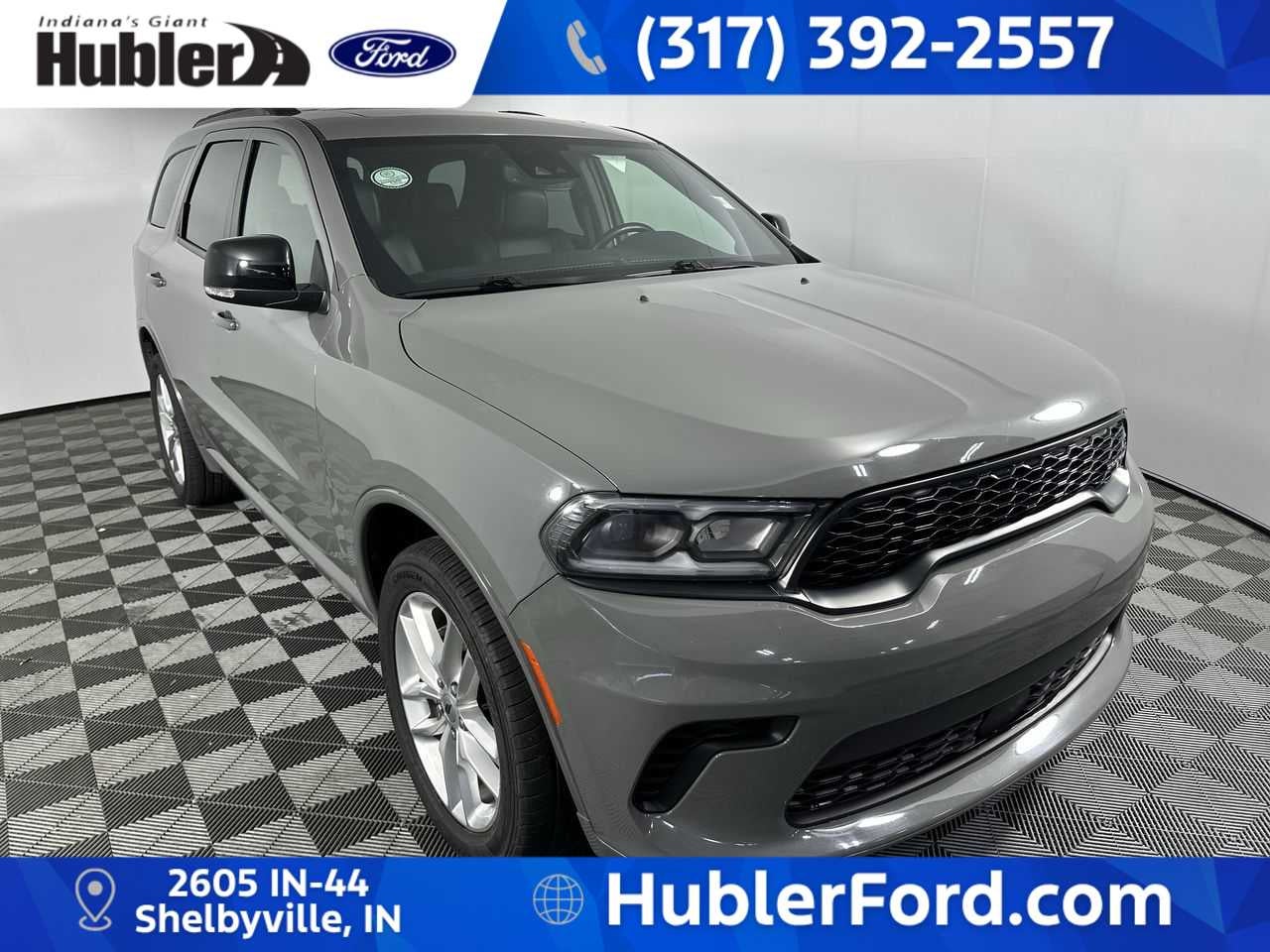 2024 Dodge Durango GT Plus in Destroyer Gray Clearcoat — front three-quarter view