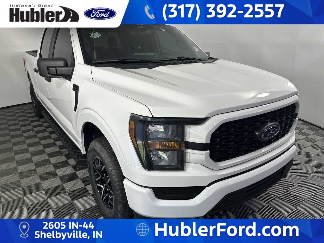 2023 Ford F-150 XL in Oxford White — front three-quarter view