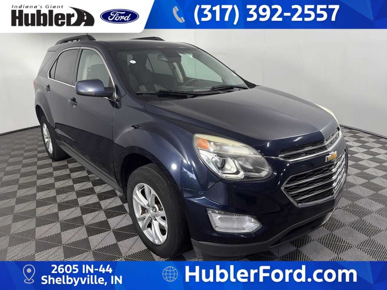 2016 Chevrolet Equinox LT in Blue Velvet Metallic — front three-quarter view